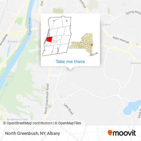 Mapa de North Greenbush, NY