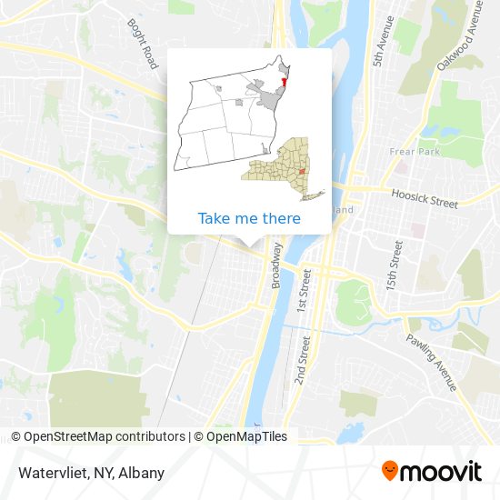 Watervliet, NY map