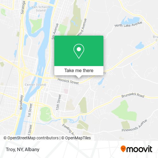 Troy, NY map
