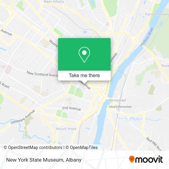 New York State Museum map