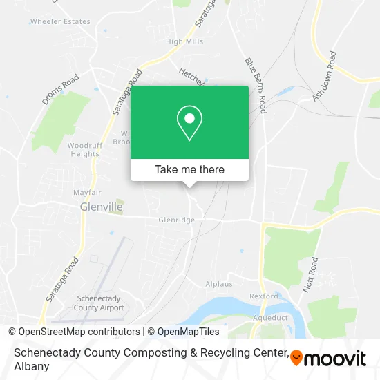 Schenectady County Composting & Recycling Center map