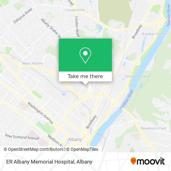 ER Albany Memorial Hospital map