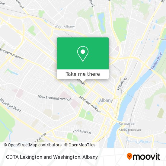 Mapa de CDTA Lexington and Washington