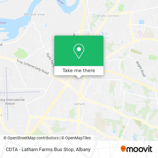CDTA - Latham Farms Bus Stop map