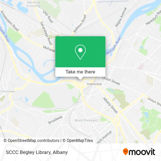 SCCC Begley Library map