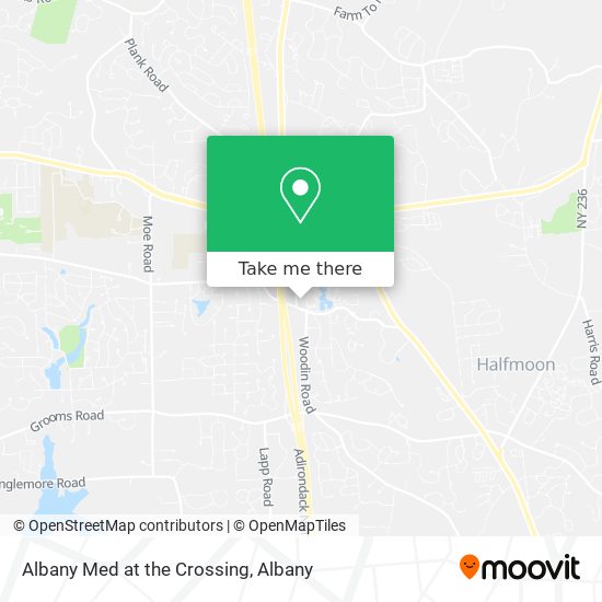 Albany Med at the Crossing map