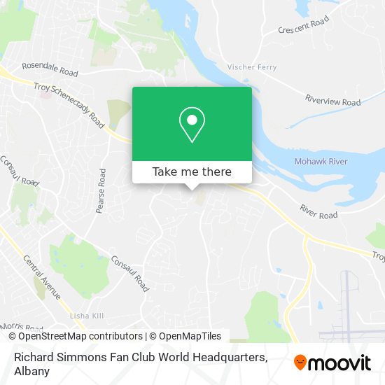 Mapa de Richard Simmons Fan Club World Headquarters