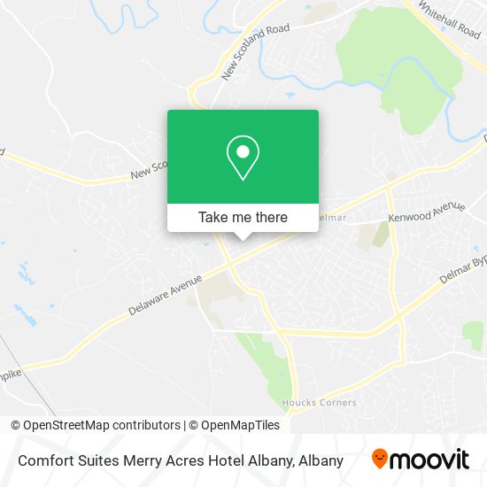 Comfort Suites Merry Acres Hotel Albany map