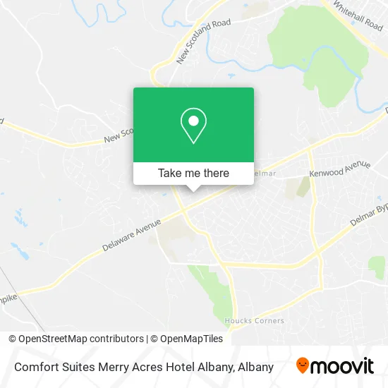 Comfort Suites Merry Acres Hotel Albany map