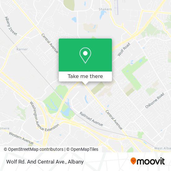 Mapa de Wolf Rd. And Central Ave.