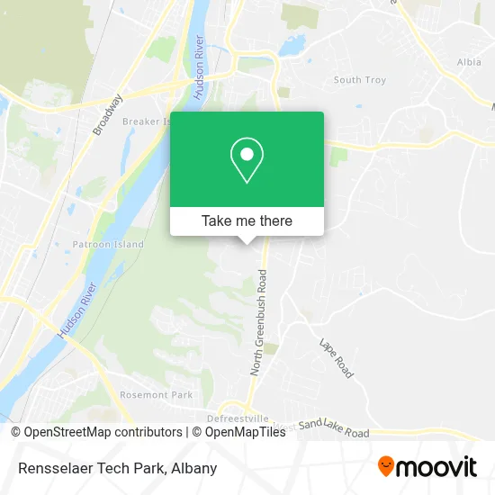 Rensselaer Tech Park map