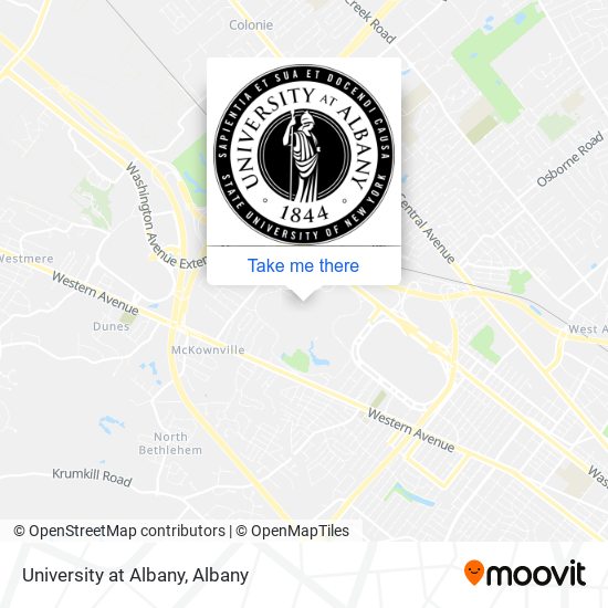 University at Albany map