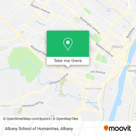 Albany School of Humanities map