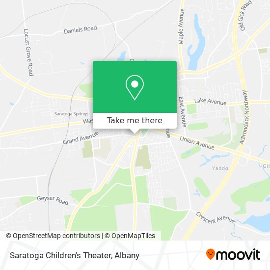 Saratoga Children's Theater map