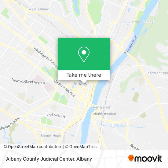 Albany County Judicial Center map