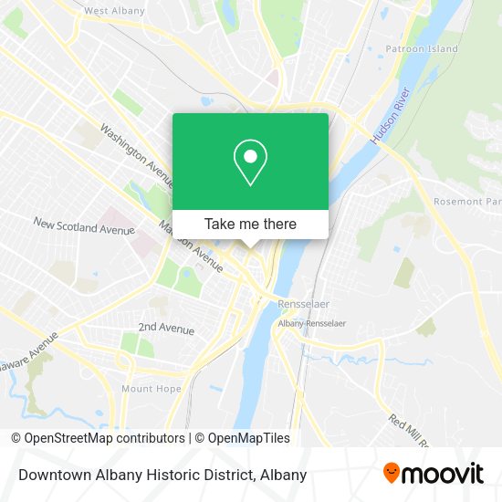 Downtown Albany Historic District map