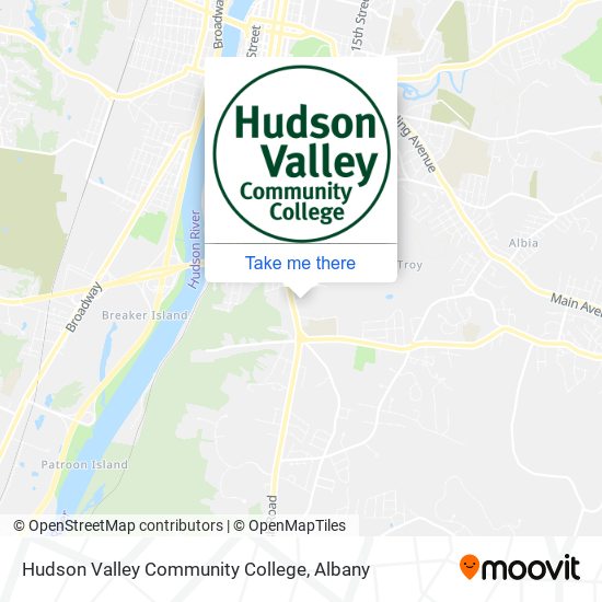 Hudson Valley Community College map