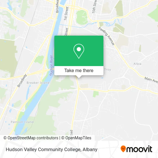 Hudson Valley Community College Map How To Get To Hudson Valley Community College In Troy By Bus?