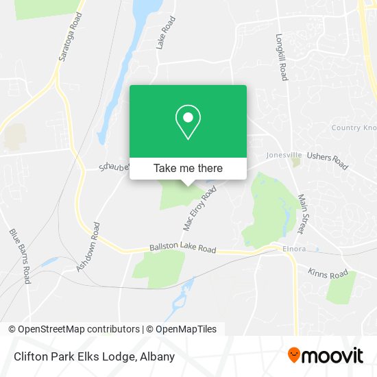 Clifton Park Elks Lodge map