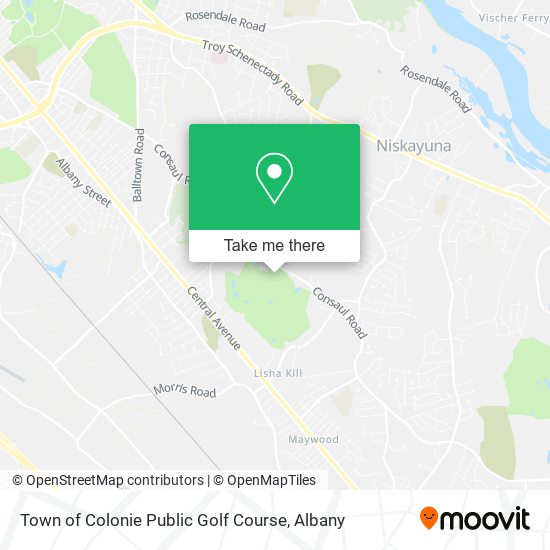 Mapa de Town of Colonie Public Golf Course