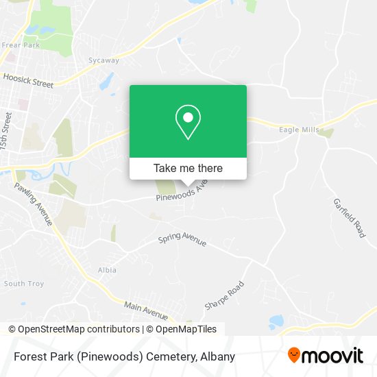 Mapa de Forest Park (Pinewoods) Cemetery
