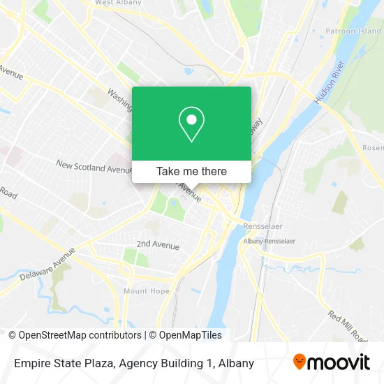 Empire State Plaza, Agency Building 1 map