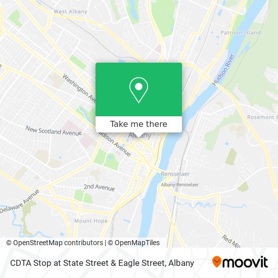 CDTA Stop at State Street & Eagle Street map