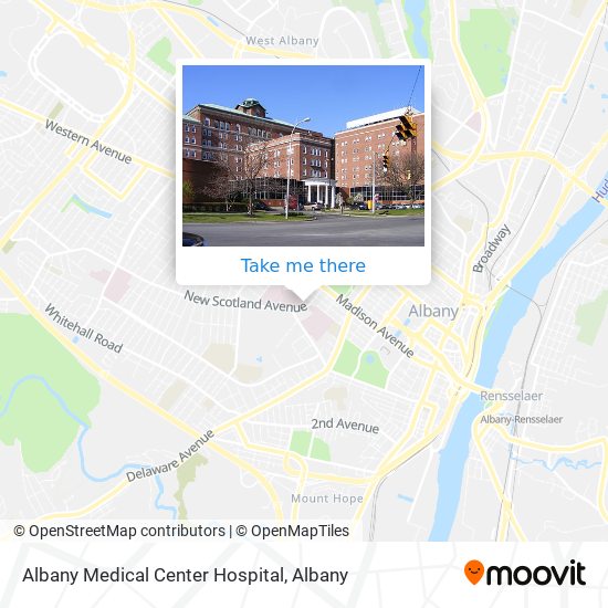 Albany Medical Center Hospital map