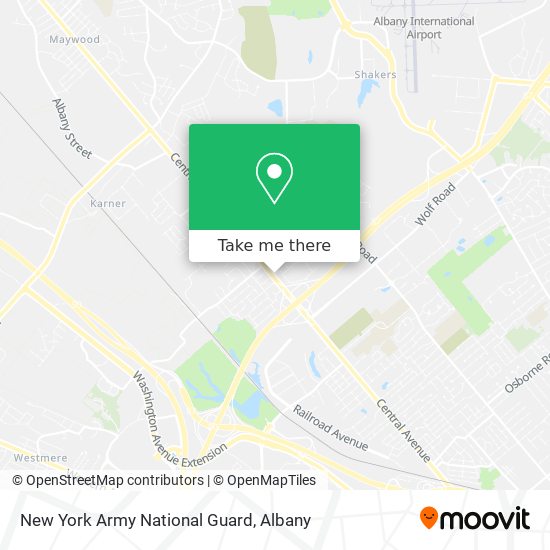 New York Army National Guard map