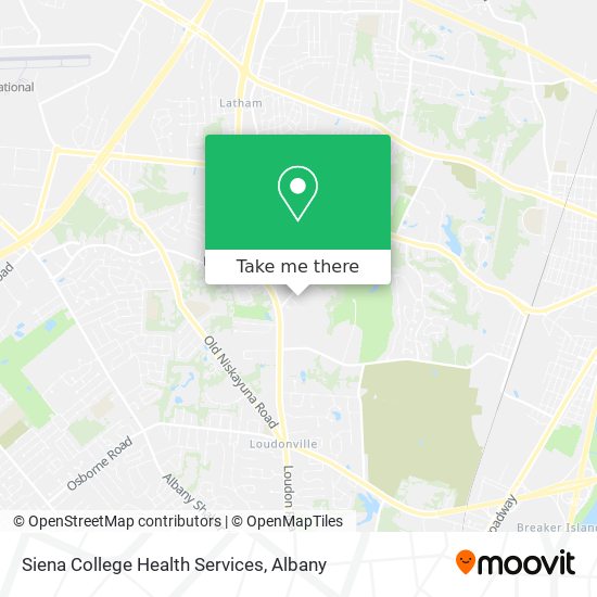 Siena College Health Services map
