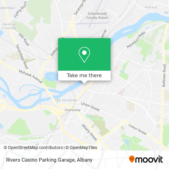 Rivers Casino Parking Garage map