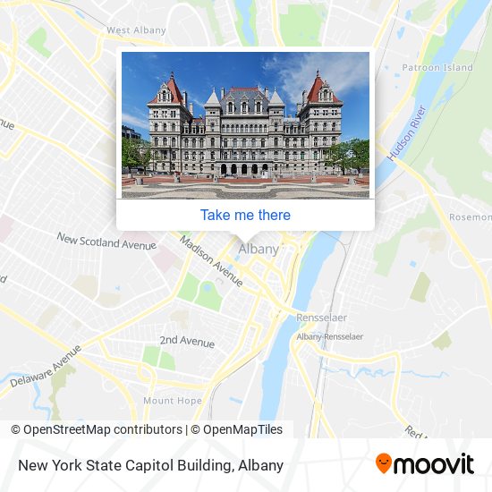 New York State Capitol Building map