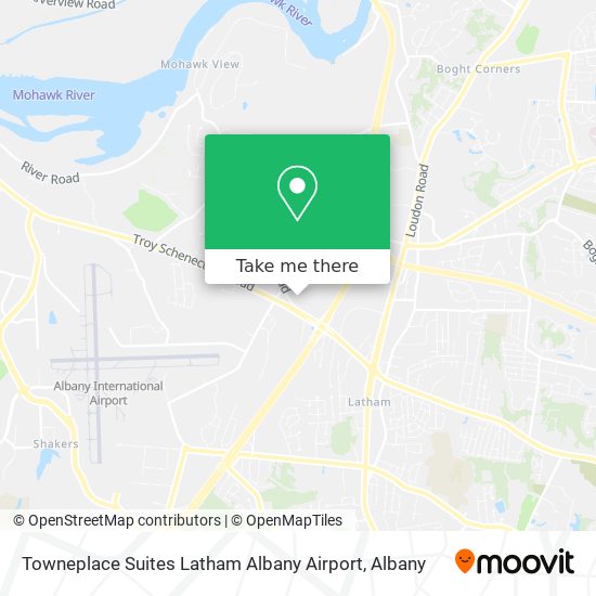 Mapa de Towneplace Suites Latham Albany Airport