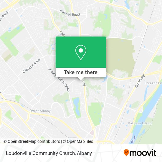 Loudonville Community Church map