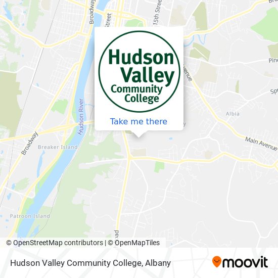 Hudson Valley Community College map