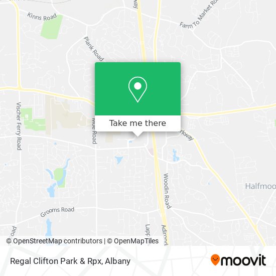Regal Clifton Park & Rpx map