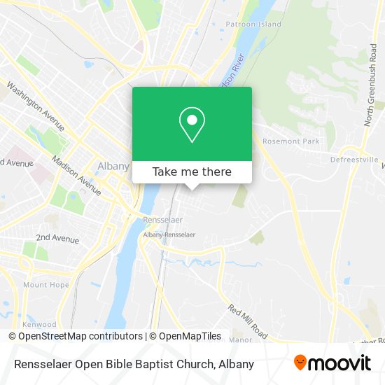 Rensselaer Open Bible Baptist Church map