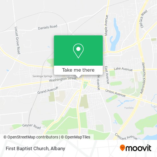 First Baptist Church map
