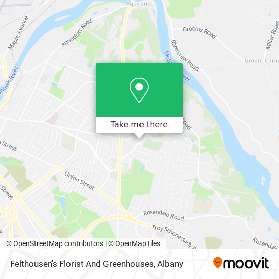 Mapa de Felthousen's Florist And Greenhouses