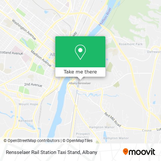 Mapa de Rensselaer Rail Station Taxi Stand