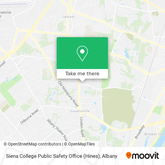 Mapa de Siena College Public Safety Office (Hines)