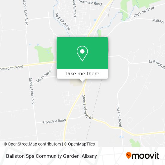 Ballston Spa Community Garden map
