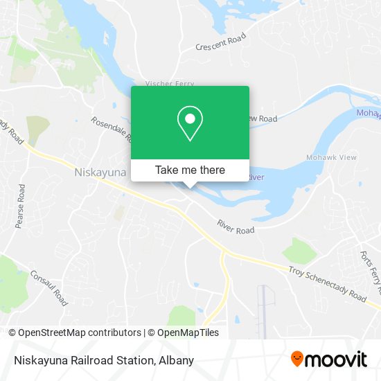 Niskayuna Railroad Station map