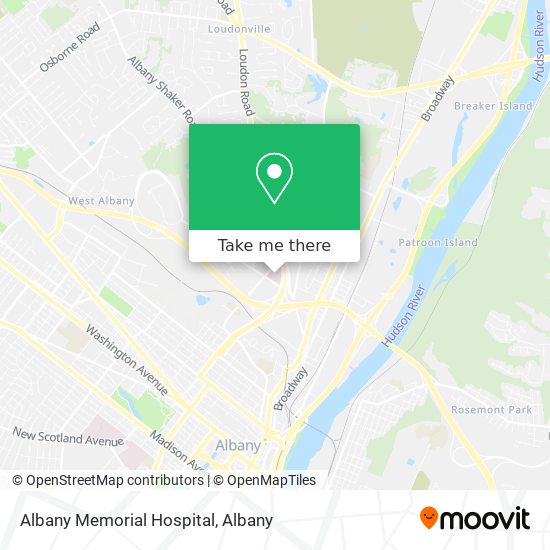 Mapa de Albany Memorial Hospital