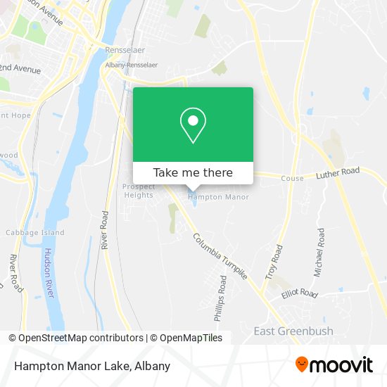 Hampton Manor Lake map