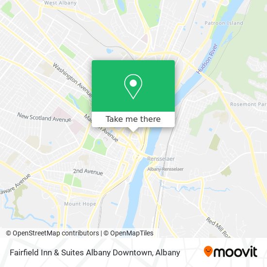 Fairfield Inn & Suites Albany Downtown map