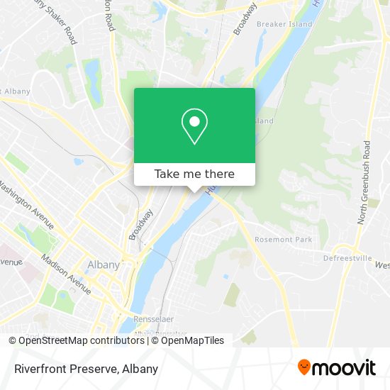 Mapa de Riverfront Preserve