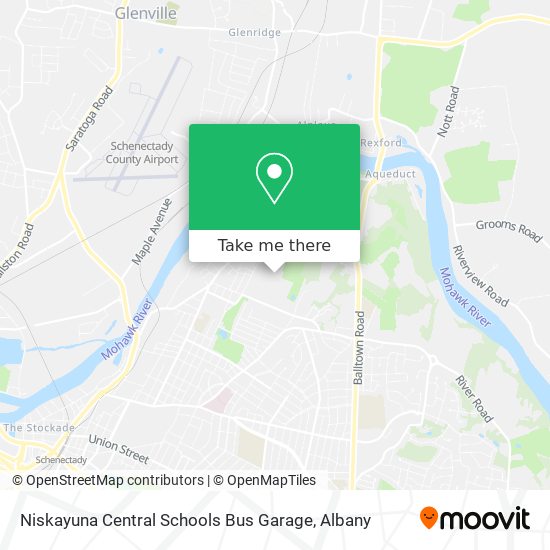 Niskayuna Central Schools Bus Garage map