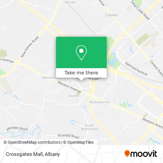 Mapa de Crossgates Mall