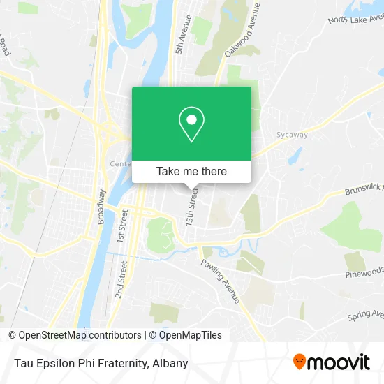 Tau Epsilon Phi Fraternity map